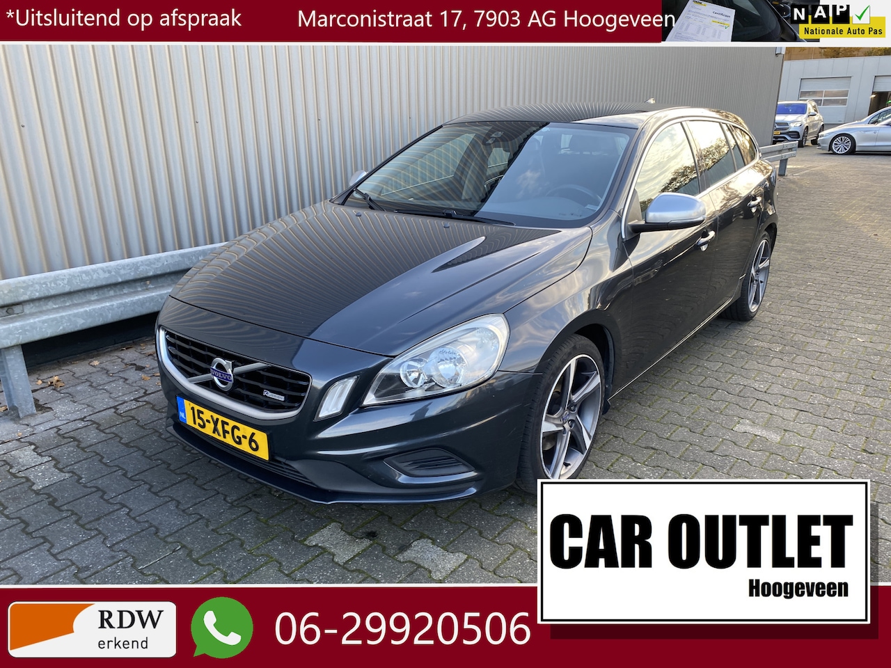 Volvo V60 - 1.6 T3 R-Design AUTOMAAT, Clima, Navi, CC, PDC, LM, Trekh, – Inruil Mogelijk – - AutoWereld.nl