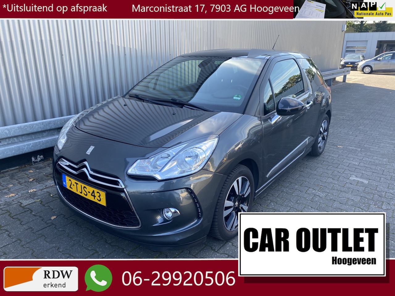Citroën DS3 - 1.2 VTi So Chic Leer, Clima, CC, Navi, PDC, LM, nw. APK – Inruil Mogelijk – - AutoWereld.nl