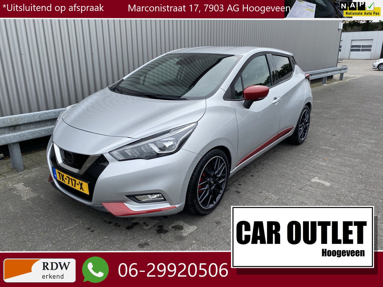 Nissan Micra - 0.9 IG-T N-Connecta N-Line, 64Dkm.NAP, Clima, Navi, PDC & Cam, CMS-LM, z.g.a.n. APK – Inru - AutoWereld.nl
