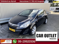 Opel Corsa - 1.0-12V Selection 148Dkm, Briljant Zwart, LM, – Inruil Mogelijk –