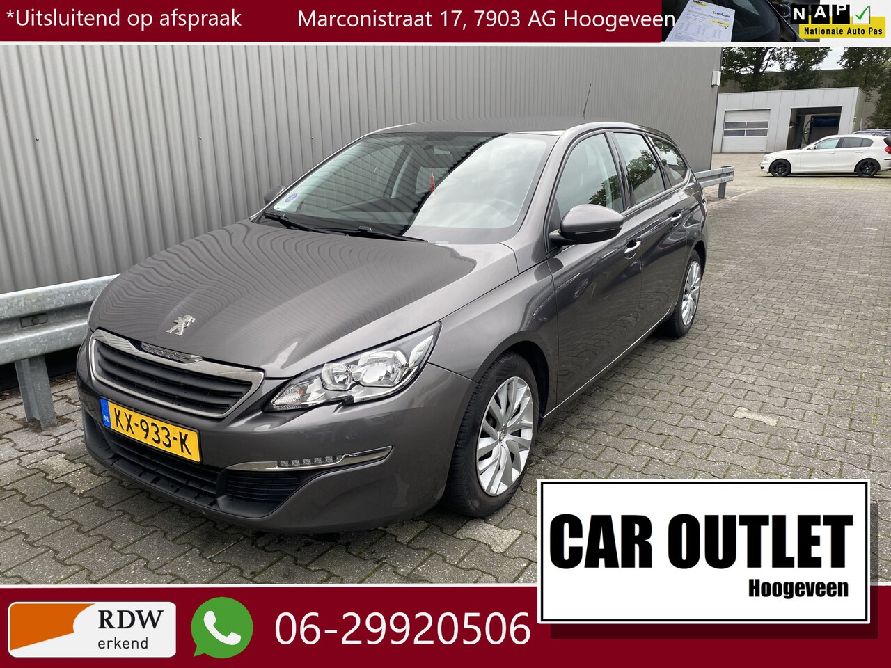 Peugeot 308 SW - 1.2 PureTech Blue Lease Clima, Navi, CC, Bluetooth, Trekh, – Inruil Mogelijk – - AutoWereld.nl