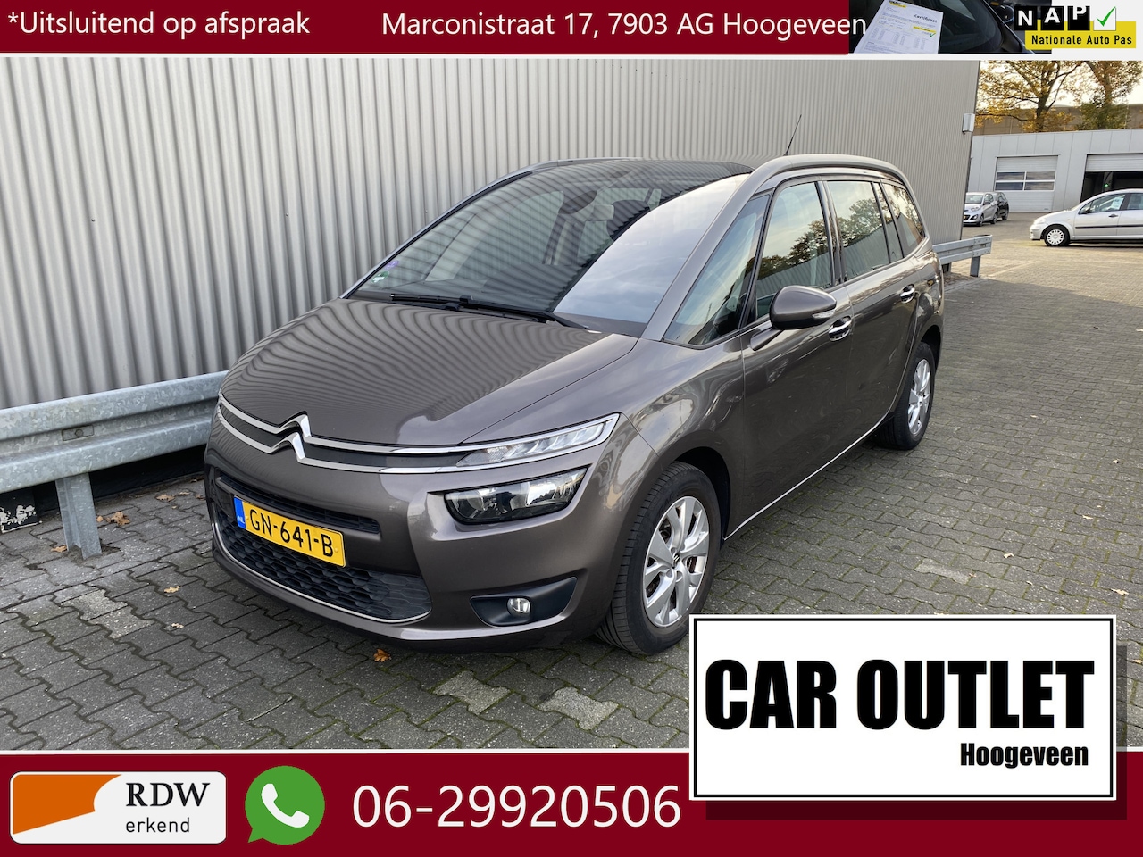 Citroën Grand C4 Picasso - 1.2 PureTech Business 7p. Clima, Navi, CC, PDC, LM, Trekh, – Inruil Mogelijk – - AutoWereld.nl
