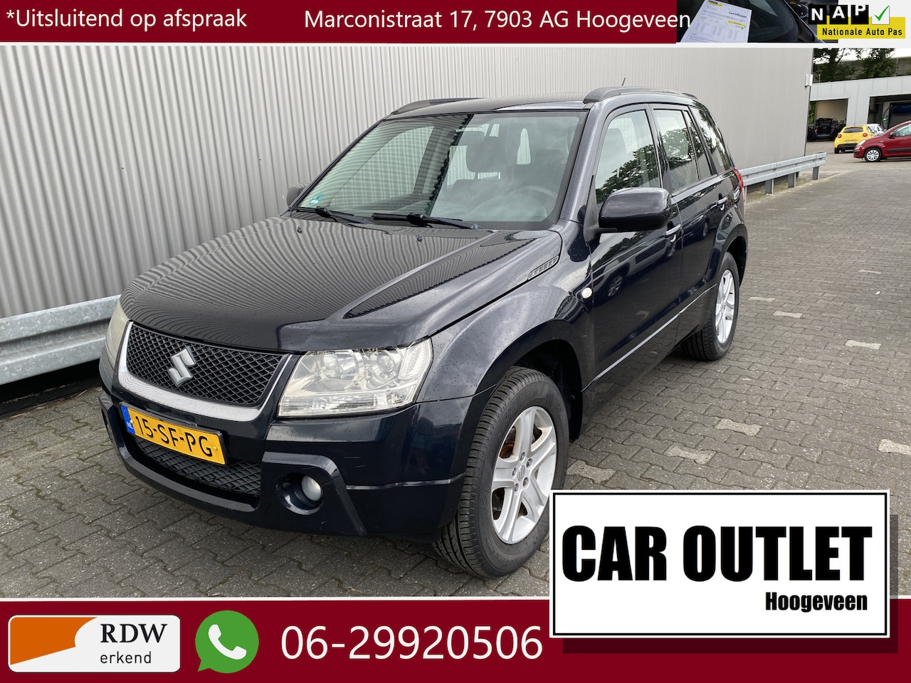 Suzuki Grand Vitara - 2.0-16V Exclusive NAP, A/C, CC, JVC Bluetooth / USB audio, LM, Afn.Trekh, – Inruil Mogelij - AutoWereld.nl