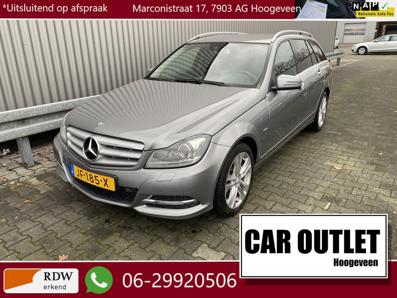Mercedes-Benz C-klasse Estate - 200 CDI Business Class Avantgarde Leer, Clima, Navi, CC, PDC, v/a, LM, nw. APK – Inruil Mo - AutoWereld.nl