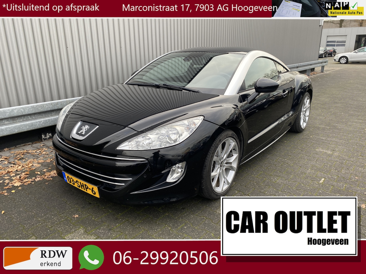 Peugeot RCZ - 1.6 THP 124Dkm.NAP, Clima, Leer, Navi, CC, PDC v/a, LM, – Inruil Mogelijk – - AutoWereld.nl