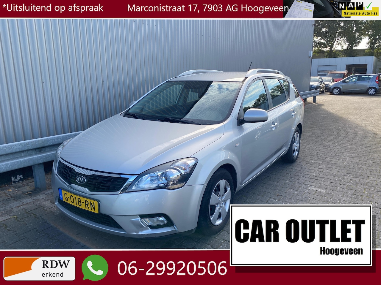 Kia Cee'd Sporty Wagon - 1.4 CVVT X-pect 111Dkm, A/C, Stoelvw & Nieuwe APK – Inruil Mogelijk – - AutoWereld.nl