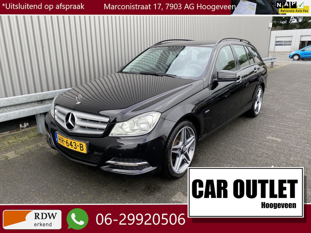 Mercedes-Benz C-klasse Estate - 180 Business Class Clima, Navi, Multimedia, CarPlay, AMG-LM, Trekh, – Inruil Mogelijk – - AutoWereld.nl