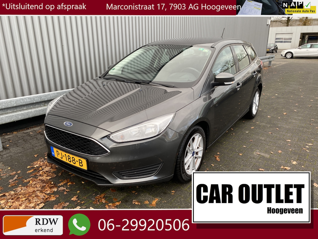 Ford Focus Wagon - 1.0 Trend 151Dkm.NAP, A/C, Navi, CC, PDC, LM, Trekh, – Inruil Mogelijk – - AutoWereld.nl