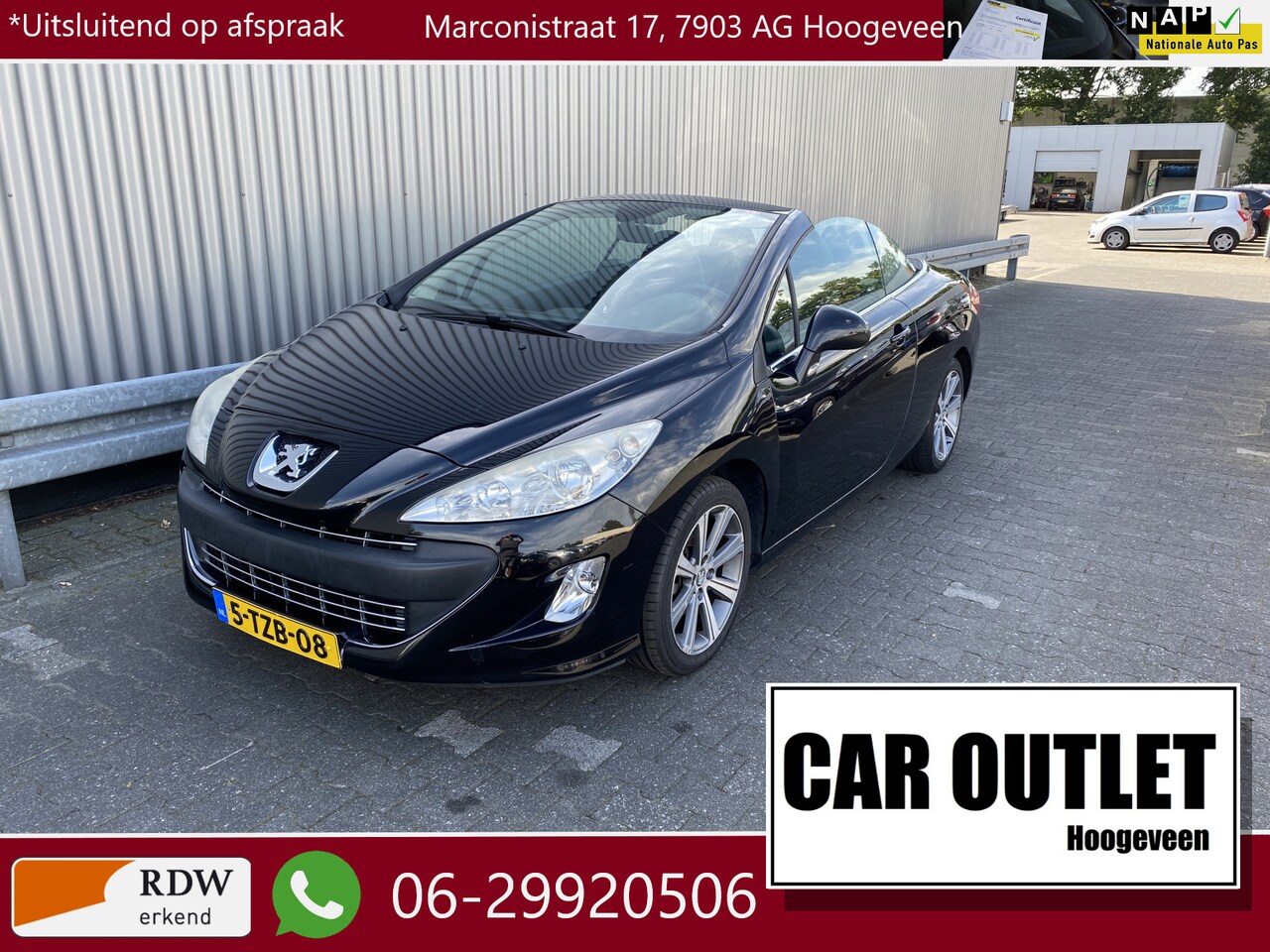 Peugeot 308 CC - 1.6 VTi Sport 123Dkm. A/C, Parrot Carkit, LM, nw. APK – Inruil Mogelijk – - AutoWereld.nl