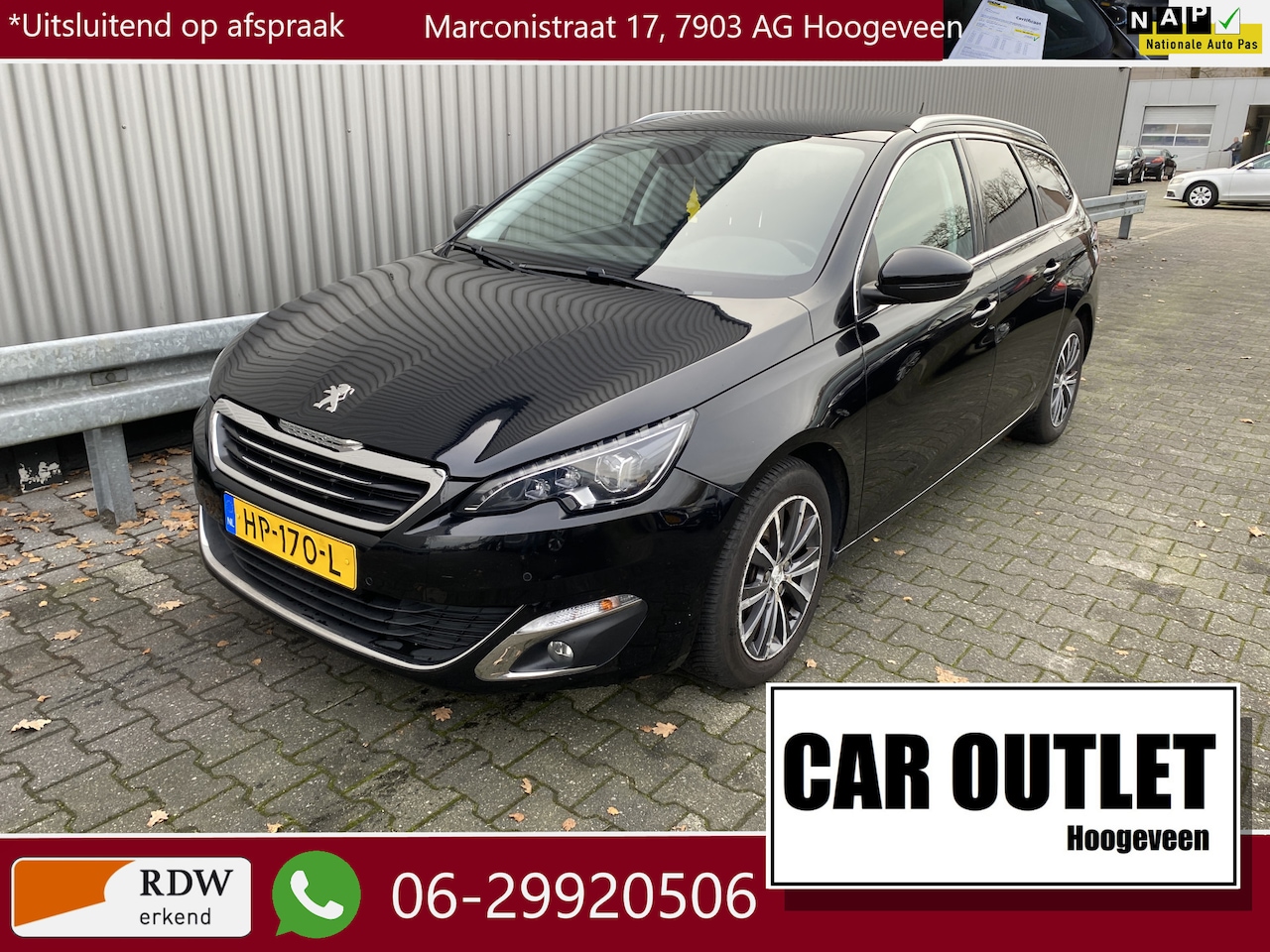 Peugeot 308 SW - 1.2 PureTech Blue Lease Premium AUTOMAAT, Clima, Navi, CC, Pano, PDC, LM, Trekh, – Inruil - AutoWereld.nl