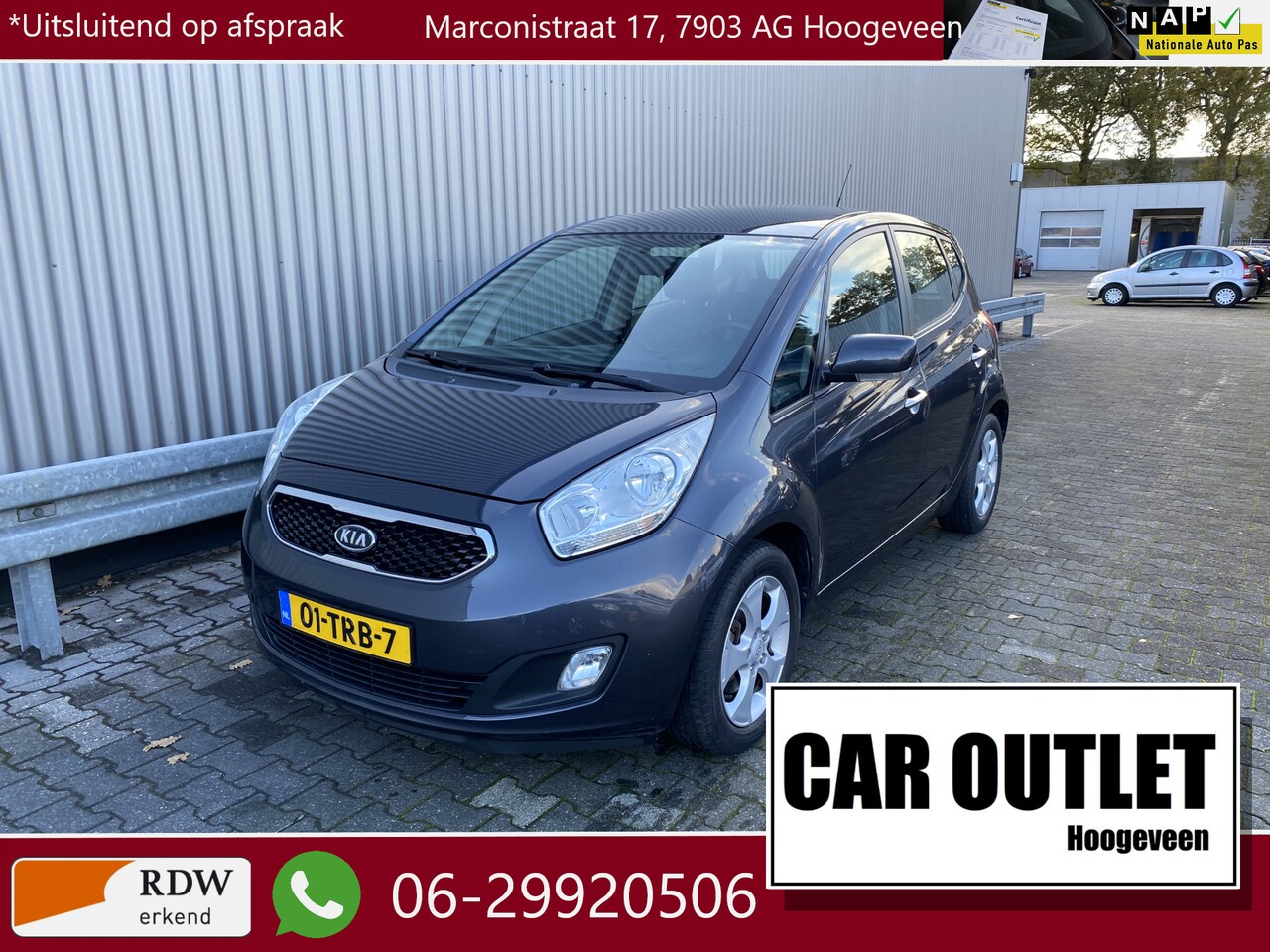 Kia Venga - 1.4 CVVT X-ecutive Leer/Stof, Clima, Navi, CC, PDC & Cam, LM, – Inruil Mogelijk – - AutoWereld.nl