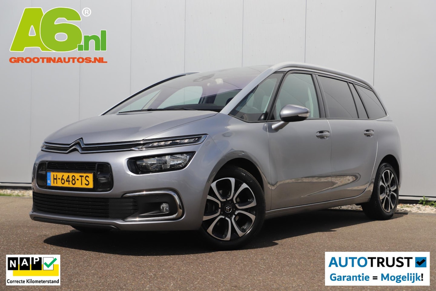 Citroën Grand C4 SpaceTourer - 1.2 PureTech Business 7p 7 Persoons Navigatie Achteruitrijcamera Clima Cruise Getint Glas - AutoWereld.nl