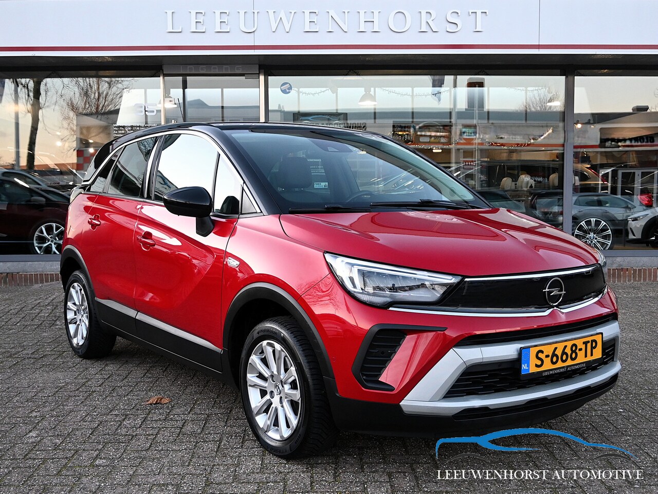 Opel Crossland - 1.2 Turbo Elegance automaat, camera, clima, cruise, half leer, stoelverwarming, Apple Carp - AutoWereld.nl