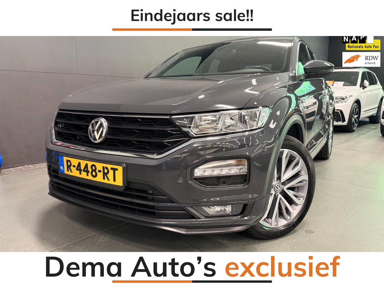 Volkswagen T-Roc - 2.0 TSI 4Motion Sport R-LINE/NAVI/ECC/PDC/CRUISE/DSG - AutoWereld.nl