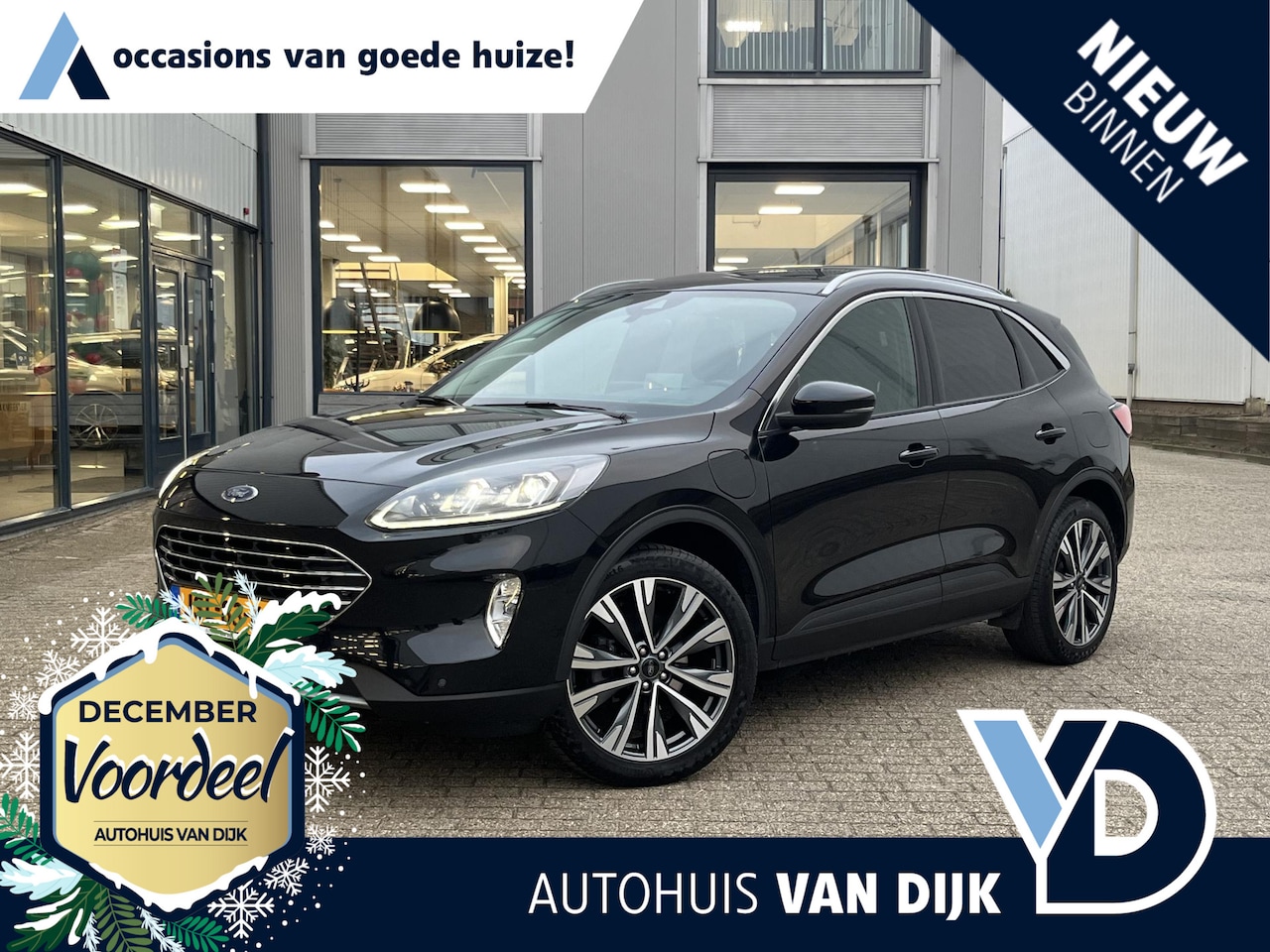 Ford Kuga - 2.5 PHEV Titanium X | Pano-Dak/20"/Head-Up/Winter Pack/Trekh.Elektr./Carplay/Camera/Navi - AutoWereld.nl
