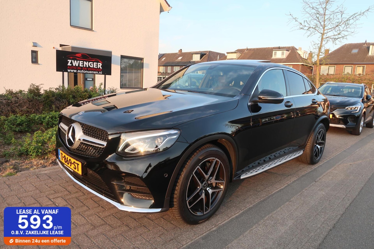 Mercedes-Benz GLC-klasse Coupé - 300 4MATIC AMG|SCHUIFDAK|TREKHAAK|BURMESTER|SFEER VERLICHTING|CAMERA|DEALER ONDERHOUDEN - AutoWereld.nl