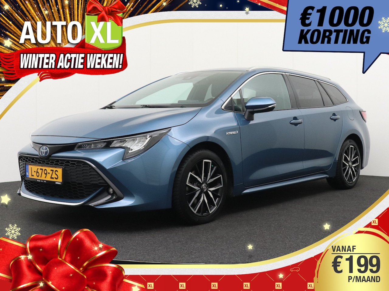 Toyota Corolla Touring Sports - 1.8 Hybrid Dynamic Half-Leder Trekhaak 17'LMV  1k - AutoWereld.nl
