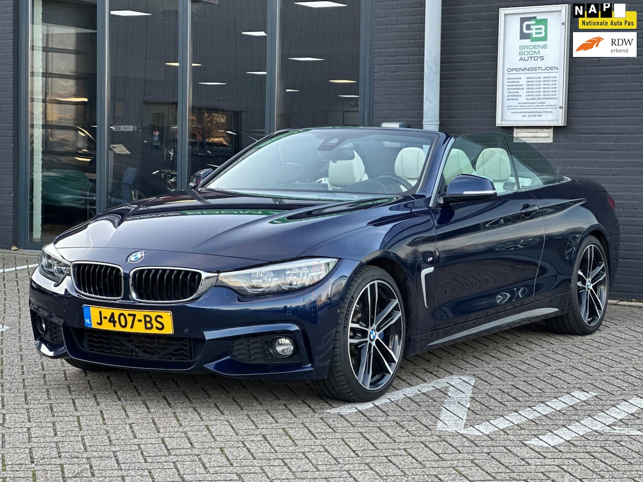 BMW 4-serie Cabrio - 430i High Executive Edition/1STE EIG/CAMERA/LEDER/DELERONDERHOUDEN/NETTE STAAT!! - AutoWereld.nl