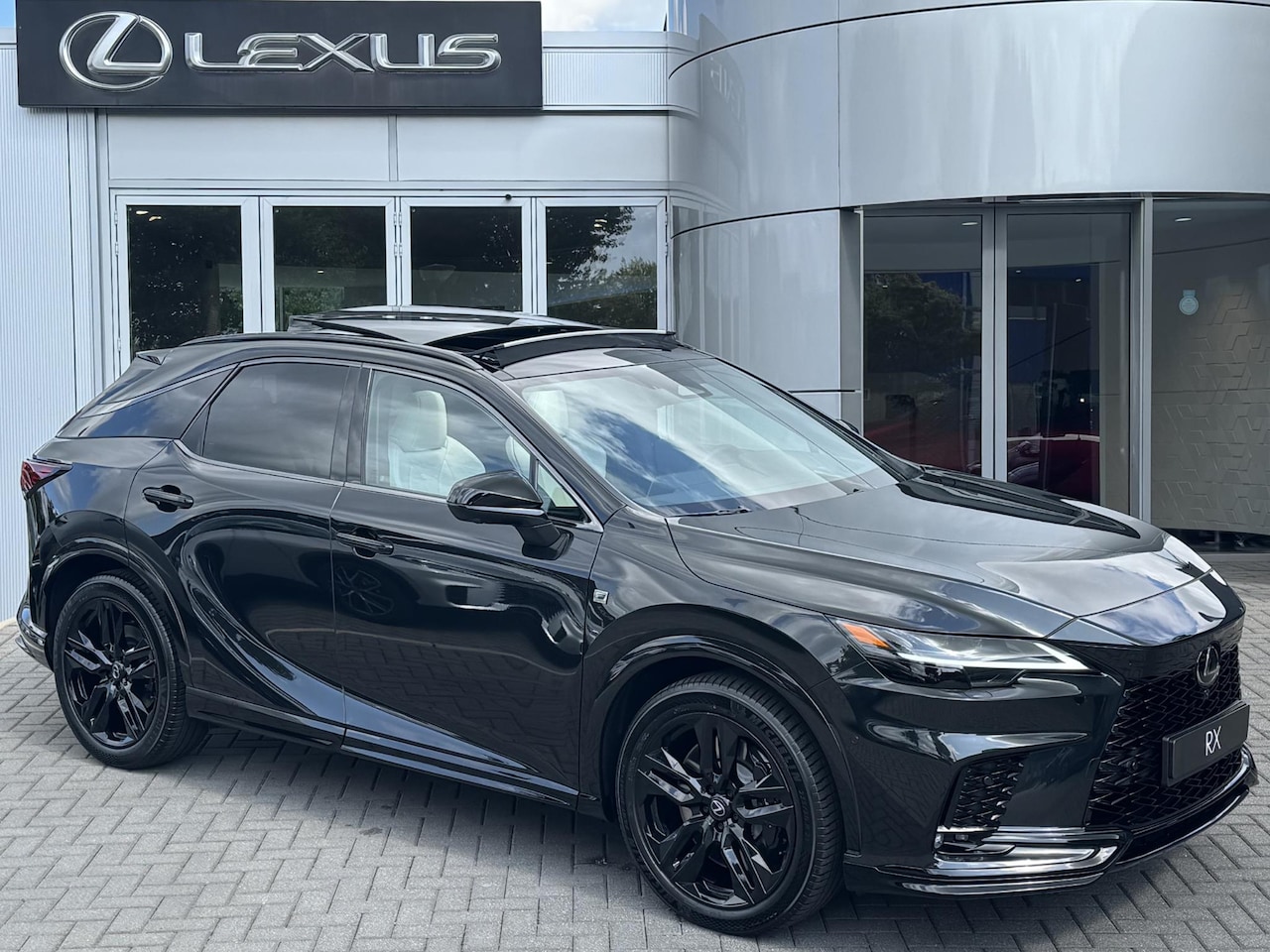 Lexus RX - 500h F Sport Line NIEUW DIRECT LEVERBAAR OBSIDIAN PACK PANODAK MARK LEVINSON STOELVENT - AutoWereld.nl