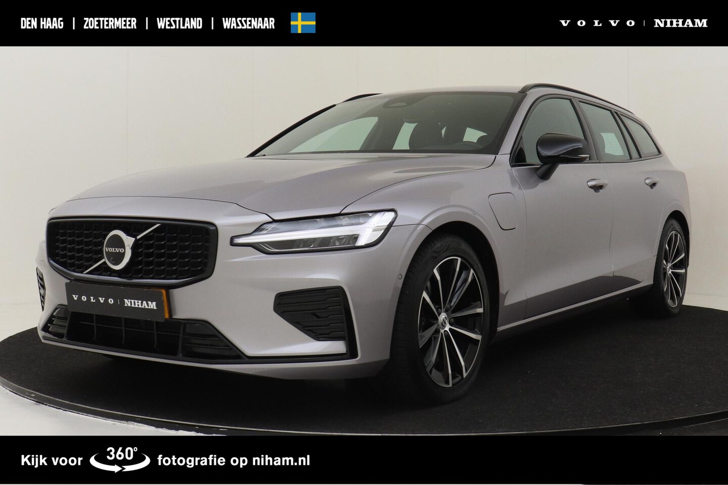 Volvo V60 - T6 PLUG-IN HYBRID AWD PLUS DARK -HARMAN/KARDON|360°CAM|BLIS|TREKHAAK|POWER-SEATS - AutoWereld.nl