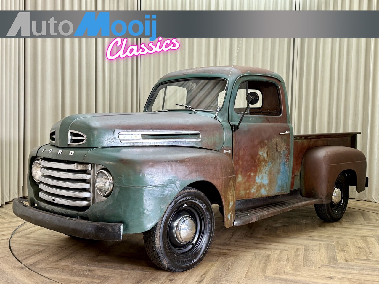 Ford F1 - USA Pick Up / Super Patina / Roestvrij / Flathead 6 / 3-Speed / 1950 / Zeer mooi - AutoWereld.nl