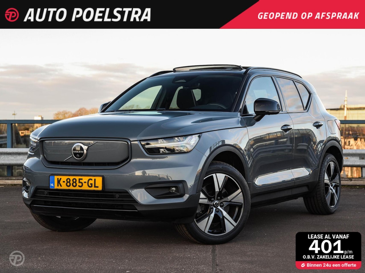 Volvo XC40 - Recharge P8 AWD R-Design 78 kWh 408 PK Panoramadak Harman kardon Rondomzicht Camera Cruise - AutoWereld.nl