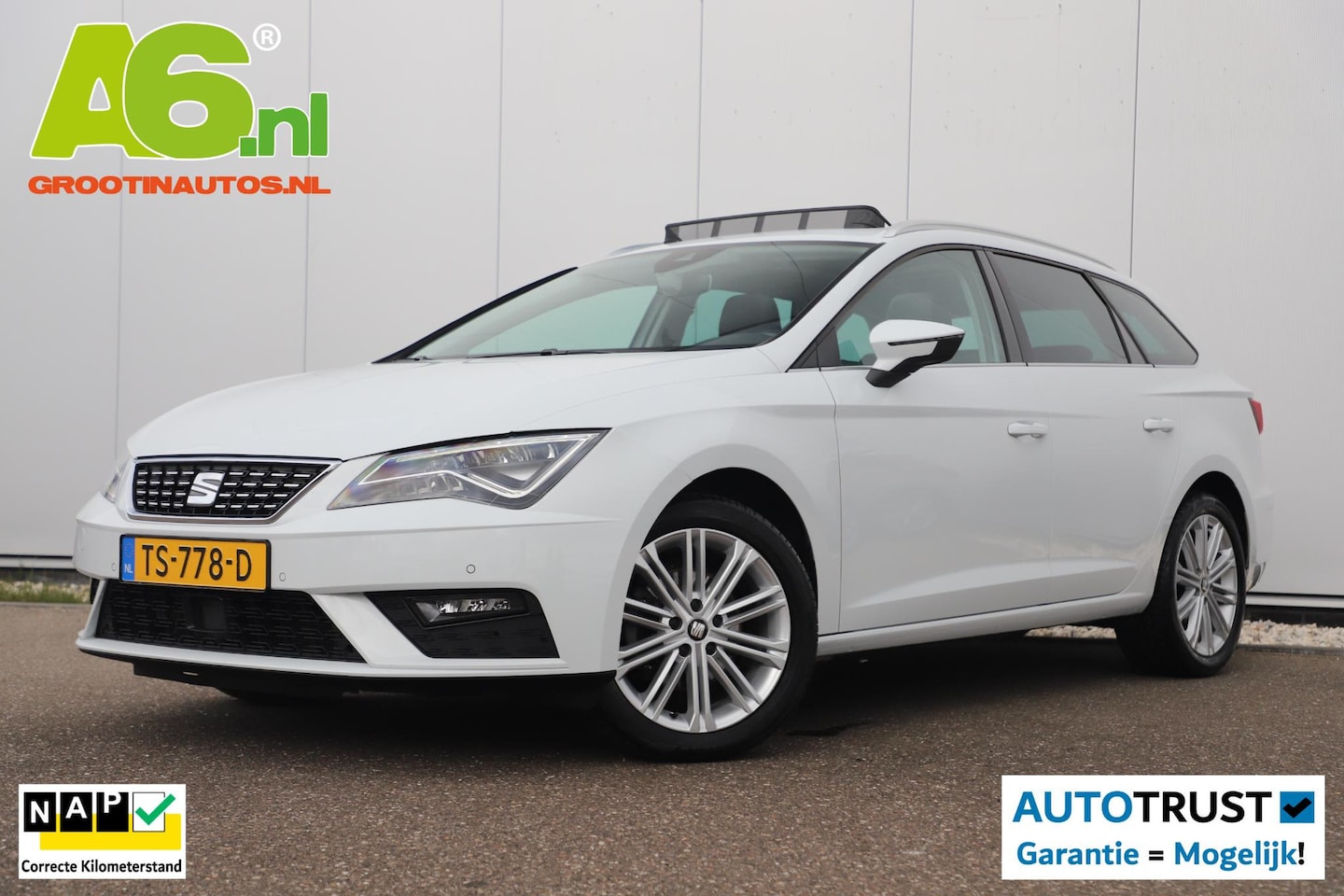 SEAT Leon ST - 1.6 TDI Xcellence Business Intense DSG Automaat Panoramadak Full LED Beats Audio Adaptive - AutoWereld.nl