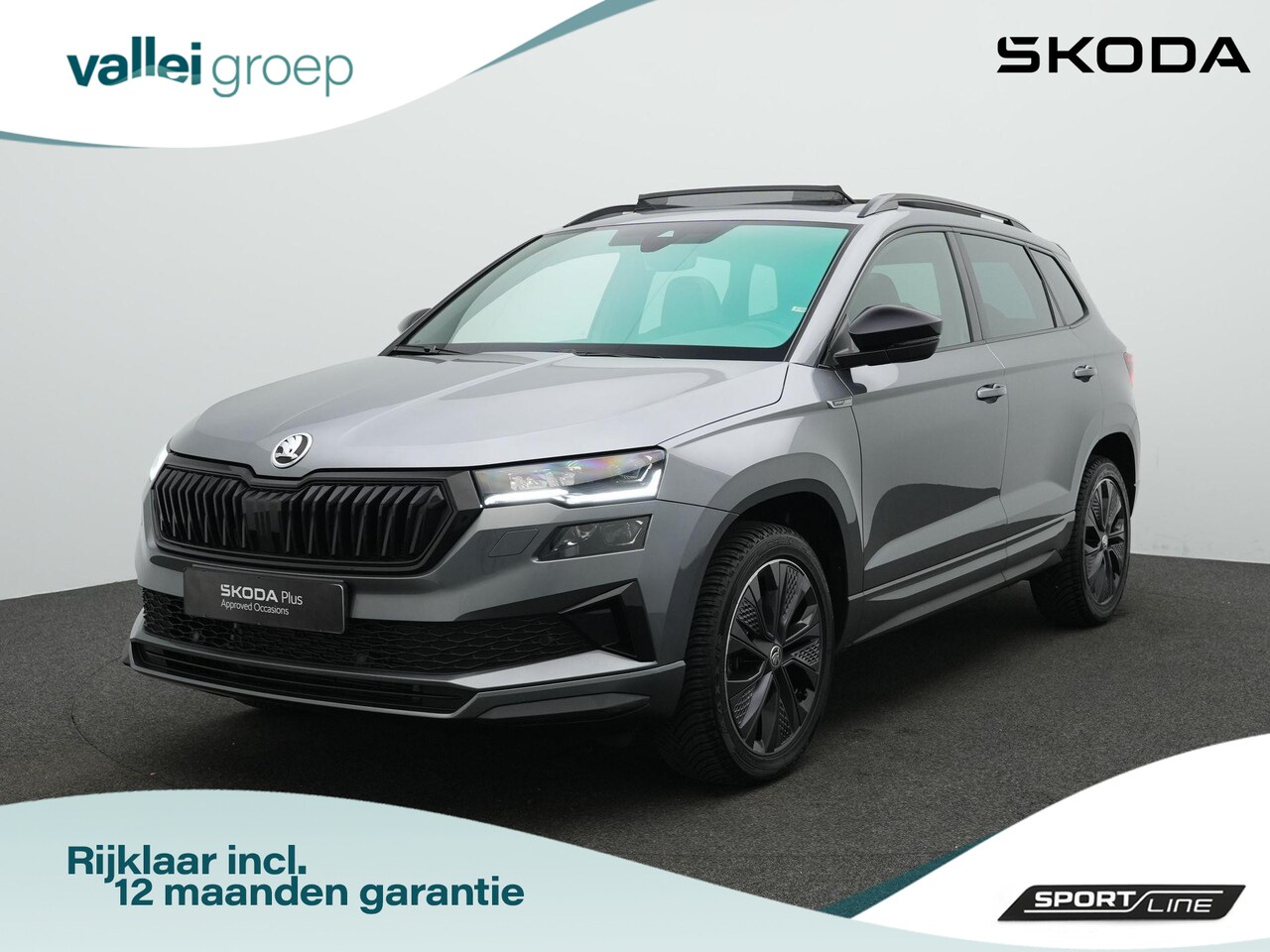 Skoda Karoq - 1.5 TSI ACT 150 pk DSG Sportline | Panoramadak | Leder | Geheugenstoelen | Adaptief onders - AutoWereld.nl