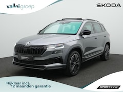 Skoda Karoq - 1.5 TSI ACT 150 pk DSG Sportline | Panoramadak | Leder | Geheugenstoelen | Adaptief onders
