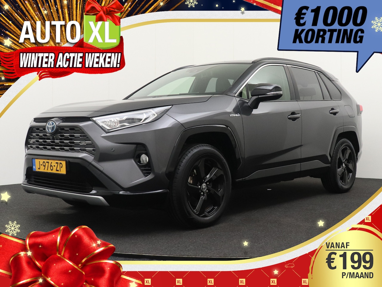 Toyota RAV4 - 2.5 Hybrid Bi-Tone Trekhaak Carplay  Adapt. Cruise 1k - AutoWereld.nl