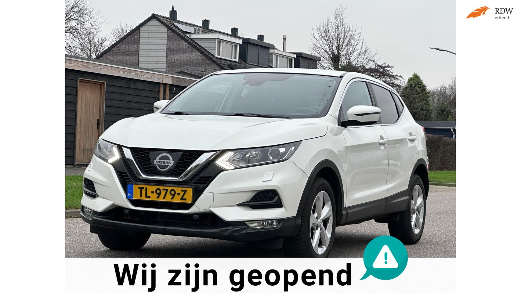 Nissan Qashqai - 1.2 Business Edition Automaat*Achteruit camera*Navigatie*Cruise*Clima*Stoelverwarming*LM v - AutoWereld.nl