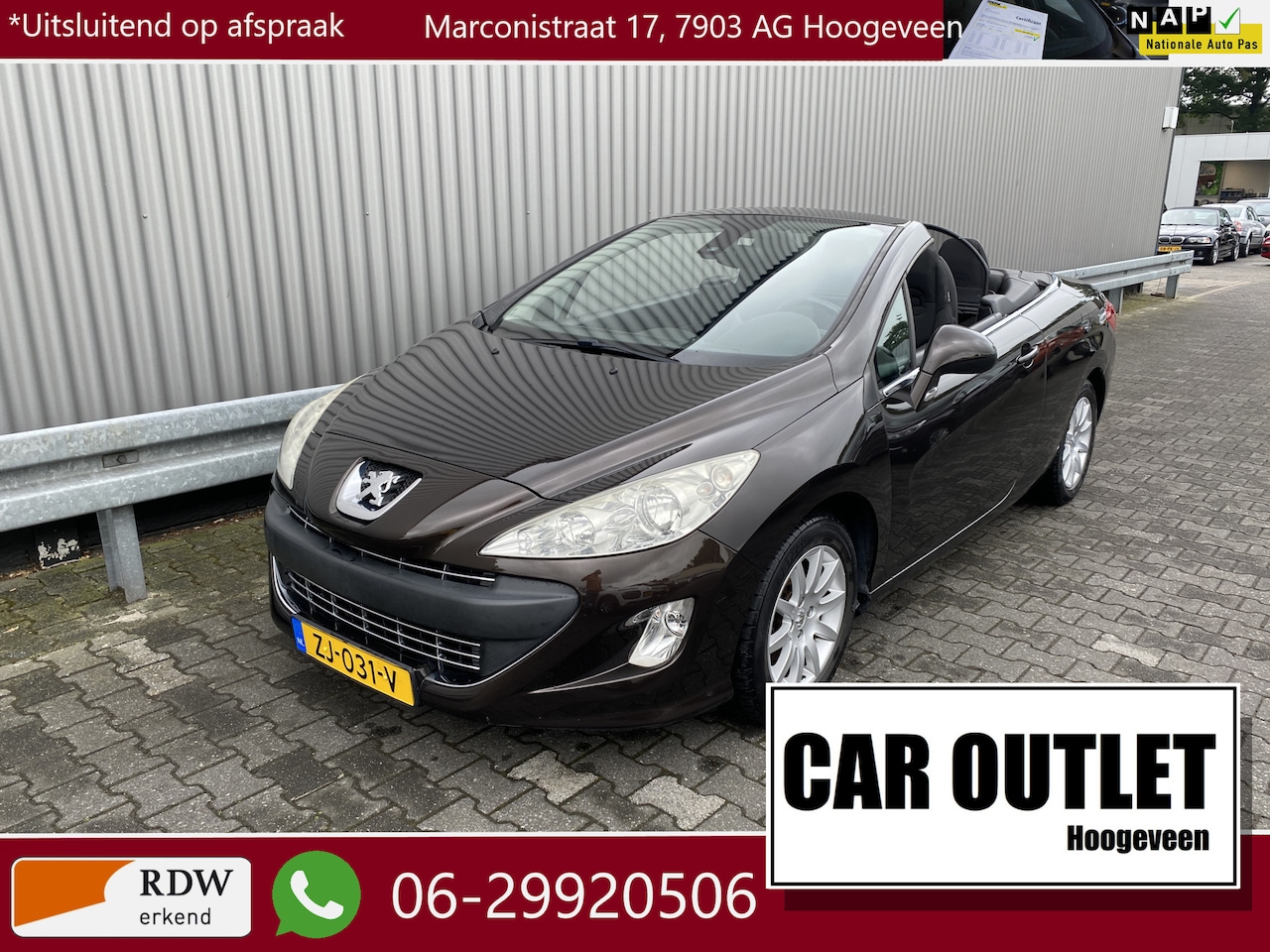 Peugeot 308 CC - 1.6 VTi Sport 113Dkm, Clima, Windscherm, LM, – Inruil Mogelijk – - AutoWereld.nl