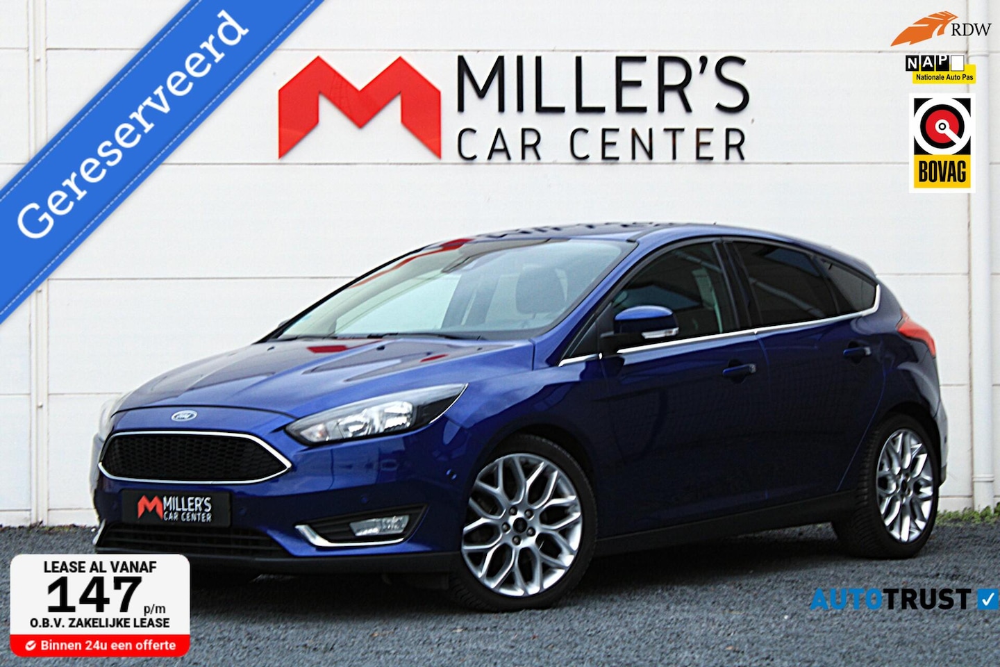 Ford Focus - 1.5 Titanium VOL Camera Carplay Dodehoek 18" Sportvelgen - AutoWereld.nl