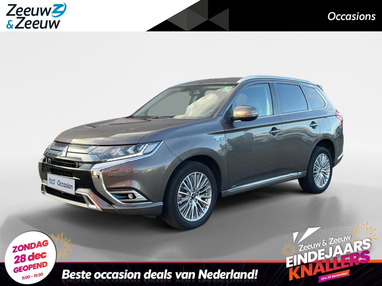 Mitsubishi Outlander - 2.4 PHEV Intense Elec stoel| Trekhaak | Stoel verwarming| Dodehoek sensor| Parkeersensoren - AutoWereld.nl