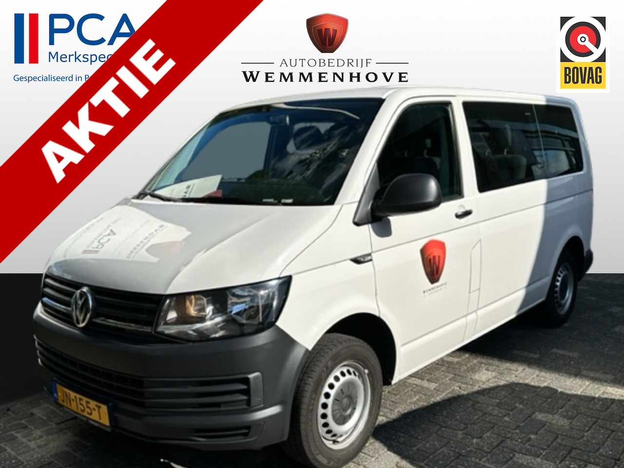 Volkswagen Transporter Kombi - 9-Persoons EXCL. BTW 2.0 TDI L1H1 Trendline Nieuw type/Airco/9-Persoons/CD - AutoWereld.nl