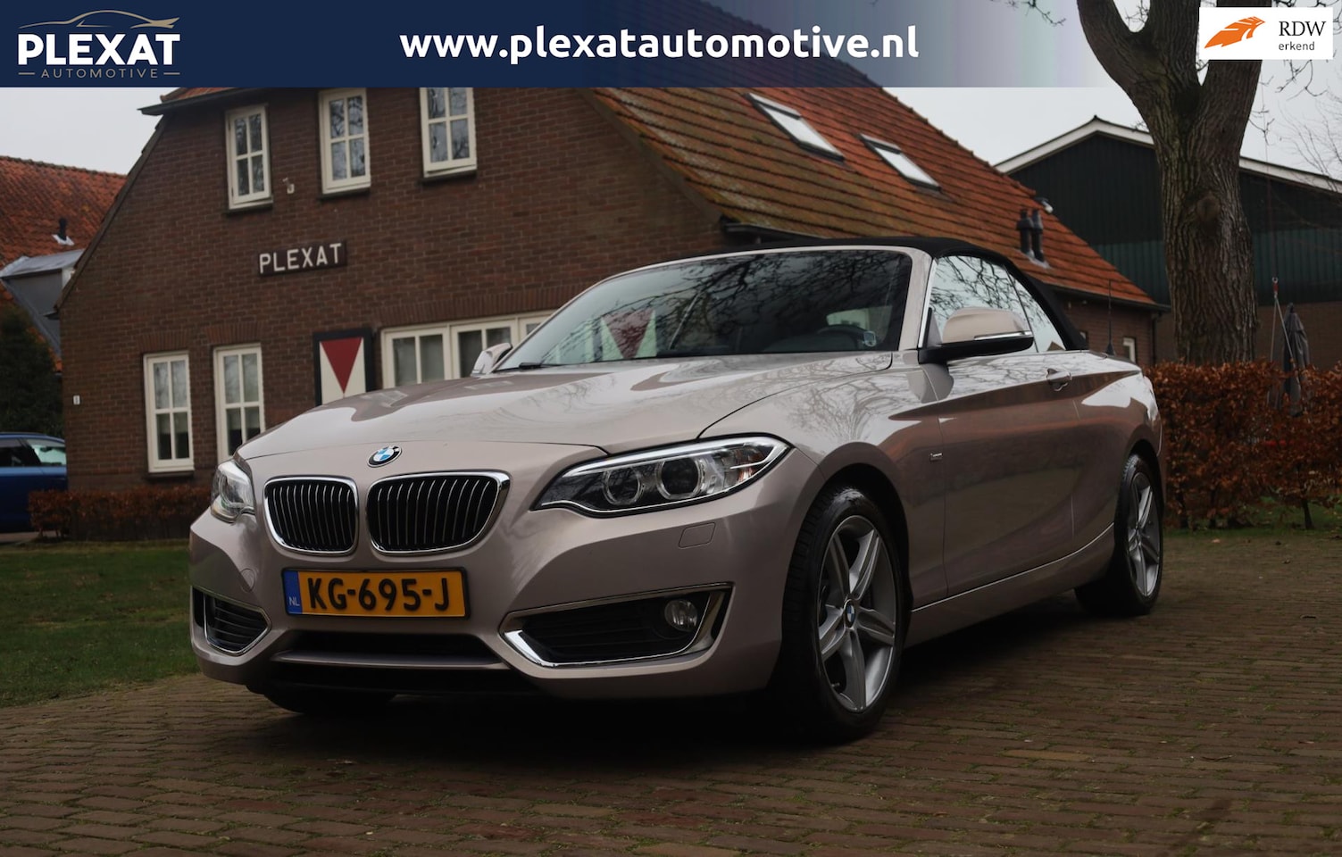 BMW 2-serie Cabrio - 220d High Executive Aut. | Orig. NL | Full Led | Sportstoelen | Moonlight Silver | Hifi So - AutoWereld.nl