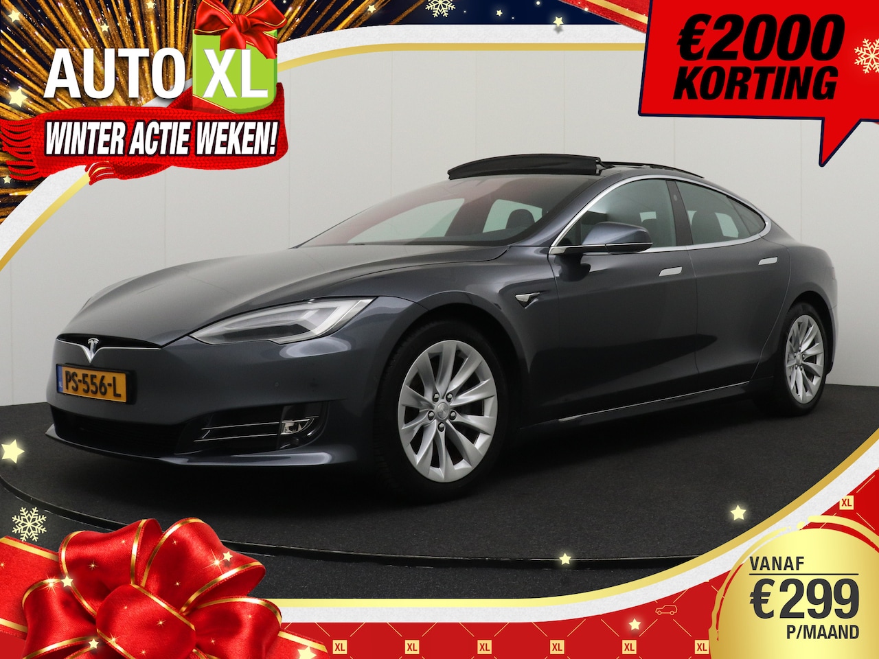 Tesla Model S - 75D Base 90%SOH Pano-dak Autopilot Leder 19'LMV Dodehoek 2k - AutoWereld.nl