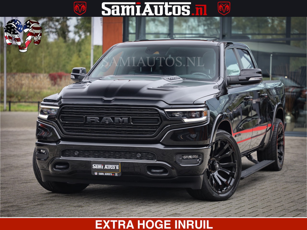 Dodge Ram 1500 - LIMITED NIGHT | FEUL WHEELS | BOM VOL | 5.7 V8 4x4 | TOP STAAT | DUBBELE CABINE | MWK | XB - AutoWereld.nl