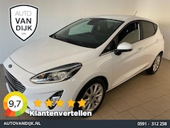 Ford Fiesta - 1.0 EcoBoost Titanium AIRCO CLIMA NAVI VIA APP BLUETOOTH SCHERM PRIVACYGLAS VELGEN PDC ZEE