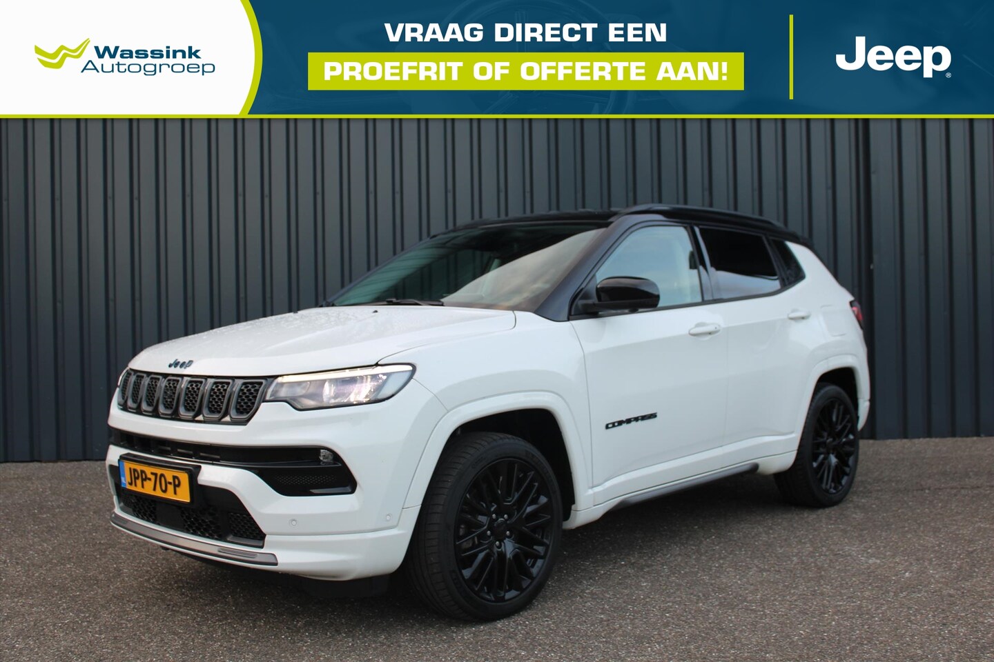Jeep Compass - 1.3T 4XE 240pk EAWD Aut S Leer | DAB | 4 x 4 | Navigatie | Cross Climate | Carplay | Alpin - AutoWereld.nl
