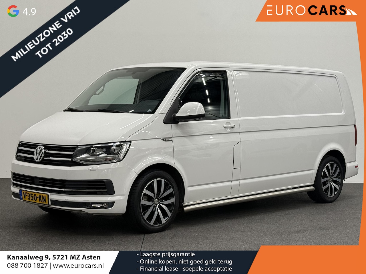 Volkswagen Transporter - 2.0 TDI L2H1 Highline Automaat Airco Navi LM velgen LED Achterklep Trekhaak Adaptieve Crui - AutoWereld.nl