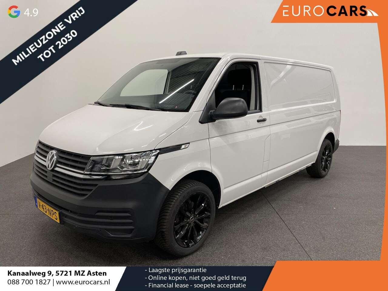 Volkswagen Transporter - 2.0 TDI L2H1 28 Airco Cruise Control Apple CarPlay Trekhaak - AutoWereld.nl