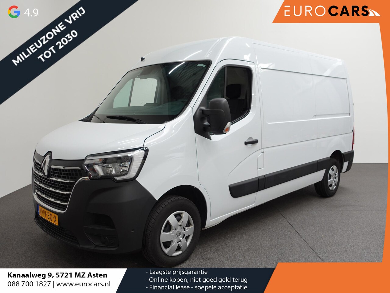 Renault Master - T33 2.3 dCi 135PK L2H2 Work Edition Airco Cruise Control Camera Navi PDCA Trekhaak - AutoWereld.nl