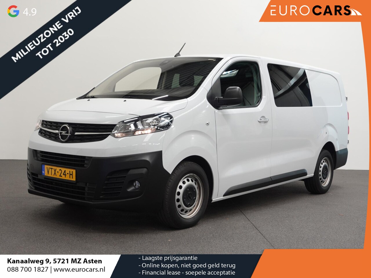Opel Vivaro - 2.0 CDTI L3H1 Dubbele Cabine Edition Airco Navigatie Trekhaak Carplay Bluetooth - AutoWereld.nl