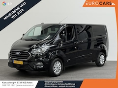 Ford Transit Custom - 300 2.0 TDCI L2H1 Limited Dubbele cabine Automaat Navi Airco 2 Schuifdeuren Trekhaak PDC C