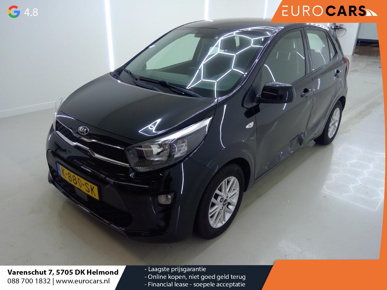 Kia Picanto - 1.0 DPi DynamicLine Airco Navi Carplay Cruise Control LM Velgen Camera achter - AutoWereld.nl