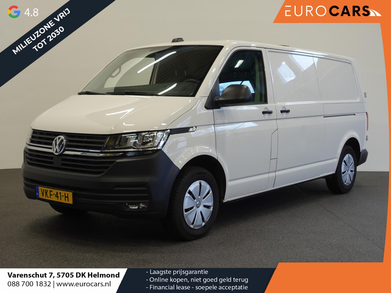 Volkswagen Transporter - 110pk L2H1 Executive 2x Schuifdeur Navigatie Cruisecontrol Airco - AutoWereld.nl