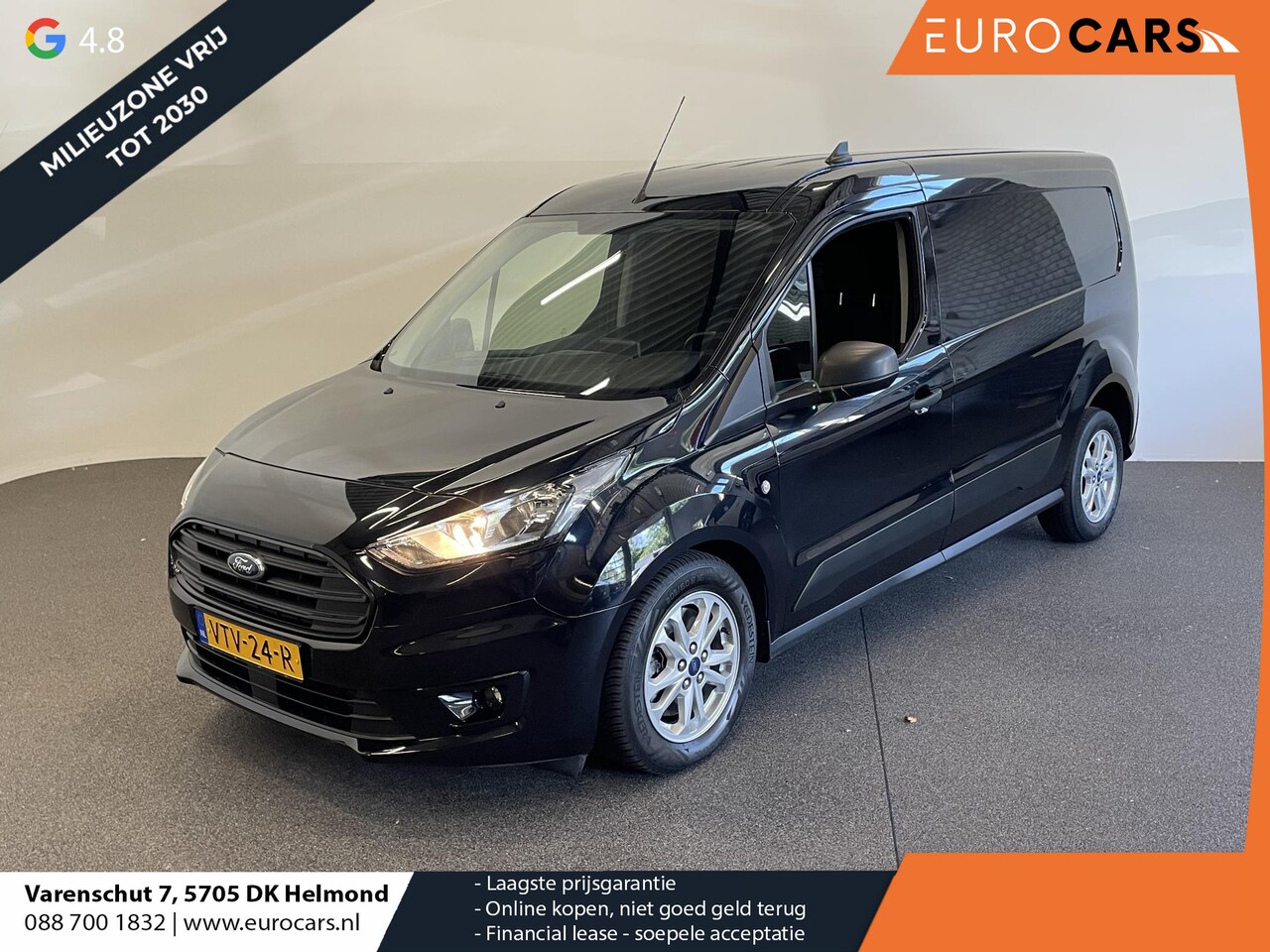 Ford Transit Connect - 1.5 L2 Trend Automaat Navi Camera Trekhaak Parkeersensoren Cruise Control 3 Zits Carplay A - AutoWereld.nl