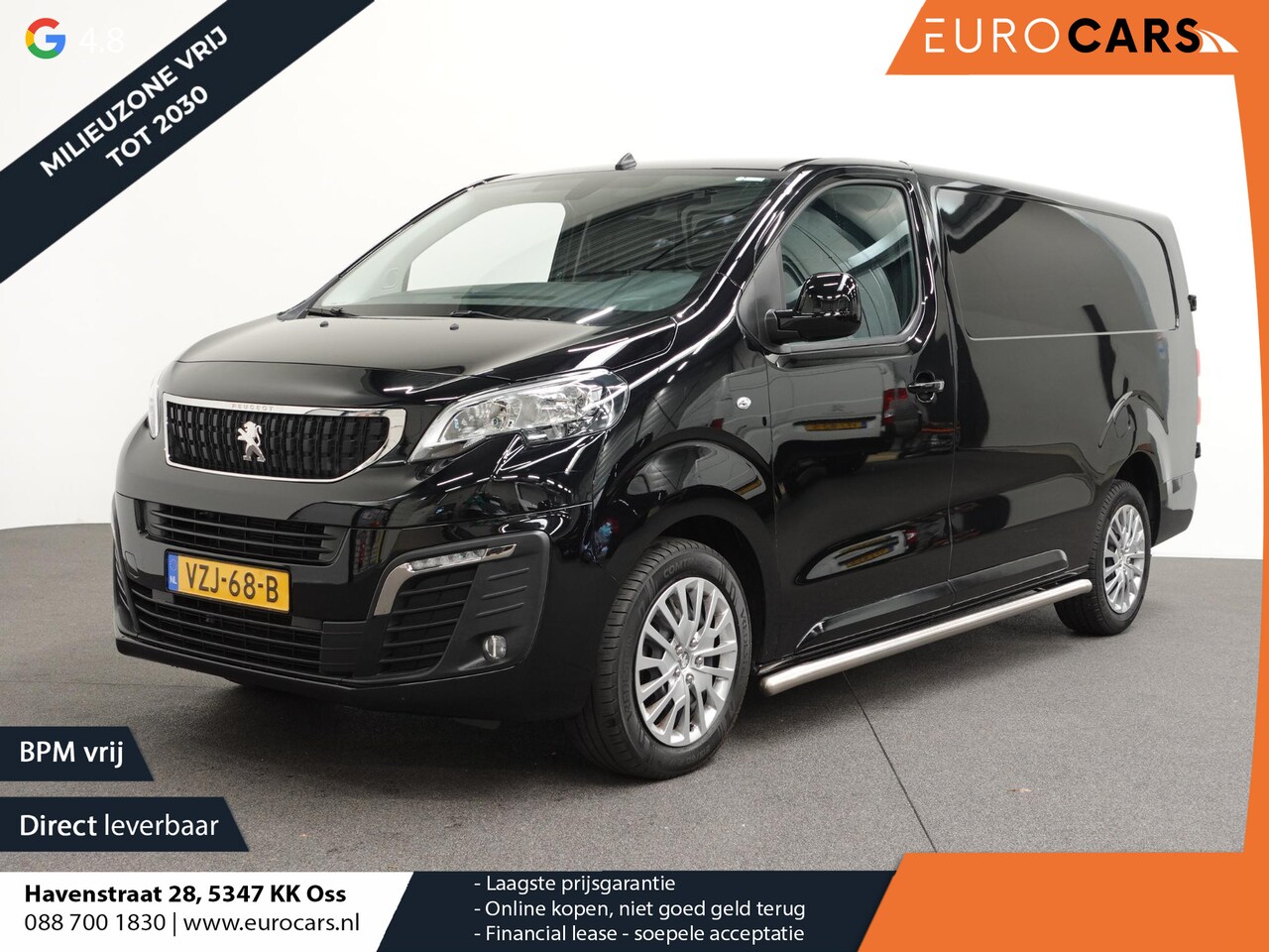 Peugeot Expert - 2.0 BlueHDI 145PK L3 Automaat Airco Cruise Control Navigatie Sidebars Carplay Trekhaak - AutoWereld.nl