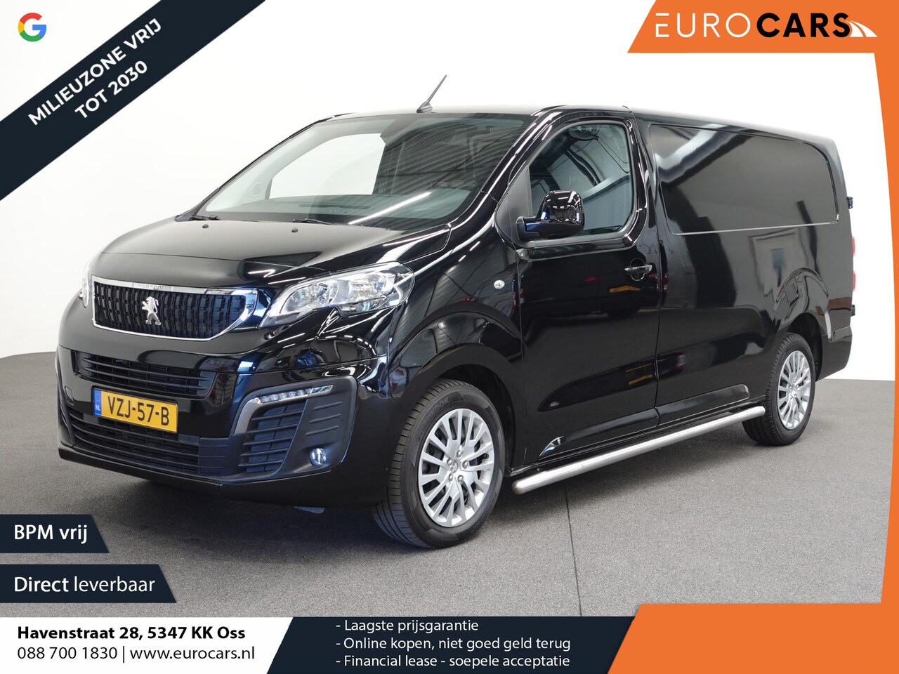 Peugeot Expert - 2.0 BlueHDI 145PK L3 Automaat Airco Cruise Navigatie Trekhaak Navigatie Sidebars - AutoWereld.nl